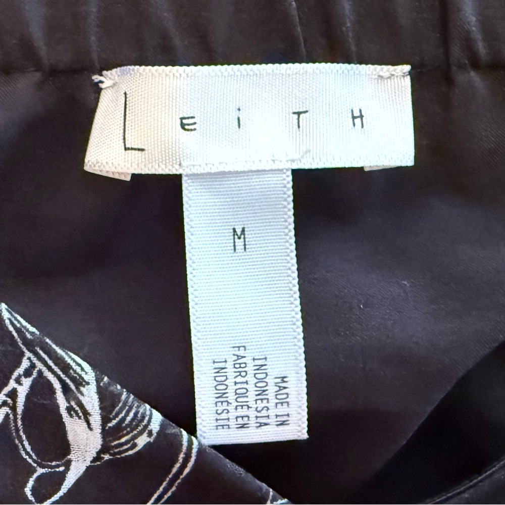 Leith Floral Black Crop Top Size M - Picture 4 of 4